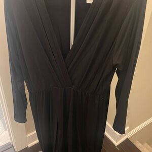 Chic Black Long Sleeve Dress